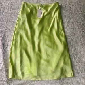 CINQ A SEPT Marta Lemon Grass skirt Medium